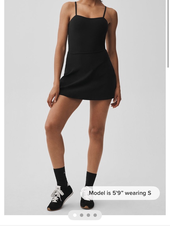 ALO Yoga Dresses & Skirts - ALO Yoga Black Mini Dress with Spaghetti Straps